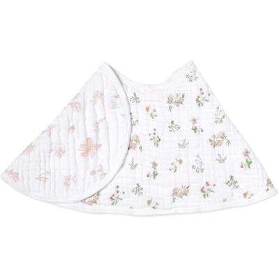 aden + anais Essentials Baby Burpy Bavoir pour bébé, 100 % mousseline de coton, 4 couches douce et absorbante, tissu multi-usage, 57,1 x 27,9 cm, simple, motif floral de campagne - Publicité aden + anais Essentials Baby Burpy Bavoir pour bébé, 100 % mousseline de coton, 4 couches douce et absorbante, tissu multi-usage, 57,1 x 27,9 cm, simple, motif floral de campagne - Publicité