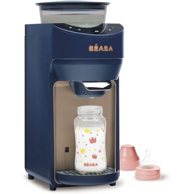 Béaba , Chauffe Biberon, Preparation Biberon Automatique et Instantanée en 20 secondes Sans Préchauffe, Dose Mélange Distribue le Lait, Choix Température entre 22°et 70°, Milkeo Plus, Night Blue - Publicité Béaba , Chauffe Biberon, Preparation Biberon Automatique et Instantanée en 20 secondes Sans Préchauffe, Dose Mélange Distribue le Lait, Choix Température entre 22°et 70°, Milkeo Plus, Night Blue - Publicité