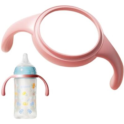 Kasmole Poignées de bouteille Mam Porte-poignée de biberon en silicone,Poignées de biberon durables, poignée de biberon à col large pour biberon en verre - Publicité Kasmole Poignées de bouteille Mam Porte-poignée de biberon en silicone,Poignées de biberon durables, poignée de biberon à col large pour biberon en verre - Publicité