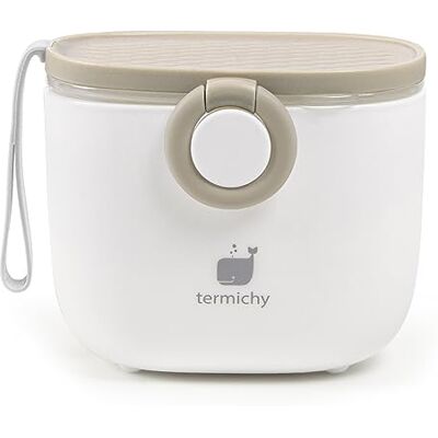 Termichy Distributeur de lait en poudre pour bébé 250 g Récipient en poudre de lait portable hermétique pour les voyages Avec grattoir et cuillère (Kaki, 1 pièce) - Publicité Termichy Distributeur de lait en poudre pour bébé 250 g Récipient en poudre de lait portable hermétique pour les voyages Avec grattoir et cuillère (Kaki, 1 pièce) - Publicité