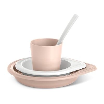 Suavinex , Vaisselle Apprentissage Bébe et Enfants +6 Mois, Set Assiettes, Coffret Repas Apte Lave-vaisselle et Micro-ondes. Inclut : Verre + Assiete Plate + Bol + Cuillère, Wild&Free Rose - Publicité Suavinex , Vaisselle Apprentissage Bébe et Enfants +6 Mois, Set Assiettes, Coffret Repas Apte Lave-vaisselle et Micro-ondes. Inclut : Verre + Assiete Plate + Bol + Cuillère, Wild&Free Rose - Publicité