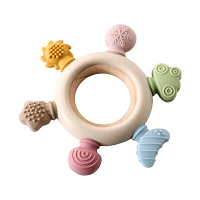 Vertbaudet Anneau de Dentition Sensoriel Silicone Bois FSC Bois TU - Publicité Vertbaudet Anneau de Dentition Sensoriel Silicone Bois FSC Bois TU - Publicité