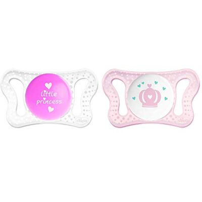 Chicco - Physio Micrò - Rose - Pack de 2 - Sucettes - Publicité Chicco - Physio Micrò - Rose - Pack de 2 - Sucettes - Publicité
