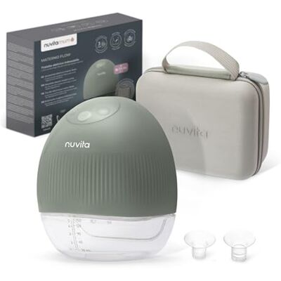 Nuvita 1264W Tire-lait électrique portable à 3 phases avec stimulation par vibration – Silencieux, portable, batterie rechargeable USB-C, 4 cycles complets, bonnet en silicone 24 mm avec réducteurs - Publicité Nuvita 1264W Tire-lait électrique portable à 3 phases avec stimulation par vibration – Silencieux, portable, batterie rechargeable USB-C, 4 cycles complets, bonnet en silicone 24 mm avec réducteurs - Publicité