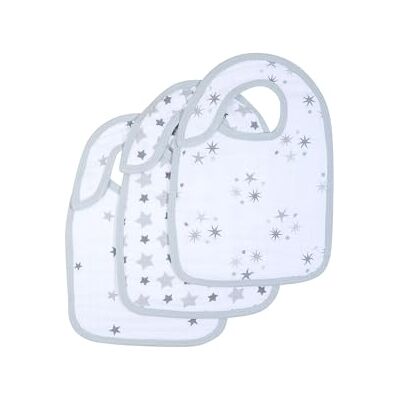 aden + anais Lot de 3 Bavoirs À Bouton-Pression En Mousseline de Coton, Bavoirs Coton Absorbants, Bavoirs d'épaule, Bébé Garçon, Bébé Fille, 23cm x 31cm, 0-36 Mois, Imprimé twinkle - Publicité aden + anais Lot de 3 Bavoirs À Bouton-Pression En Mousseline de Coton, Bavoirs Coton Absorbants, Bavoirs d'épaule, Bébé Garçon, Bébé Fille, 23cm x 31cm, 0-36 Mois, Imprimé twinkle - Publicité