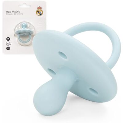 Interbaby Sucette en Silicone Real Madrid Compatible micro-ondes Passe au lave-vaisselle Sans BPA - Publicité Interbaby Sucette en Silicone Real Madrid Compatible micro-ondes Passe au lave-vaisselle Sans BPA - Publicité