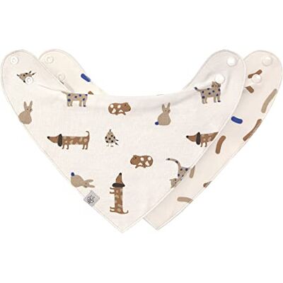 Lässig Bavoir bébé écharpe triangle set 2 pcs. Coton bio bouton-pression réversible/Baby Bandana Little Mateys royal blue - Publicité Lässig Bavoir bébé écharpe triangle set 2 pcs. Coton bio bouton-pression réversible/Baby Bandana Little Mateys royal blue - Publicité