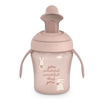 Suavinex , Tasse Apprentissage avec Bec Rigide Anti-Râpage, Tasse Bébé Anti Fuite, Gobelet Enfant avec Couvercle Rabattable et Poignées, Passe au Lave-Vaisselle. +6 Mois, 200 ml. Lapins Rose - Publicité Suavinex , Tasse Apprentissage avec Bec Rigide Anti-Râpage, Tasse Bébé Anti Fuite, Gobelet Enfant avec Couvercle Rabattable et Poignées, Passe au Lave-Vaisselle. +6 Mois, 200 ml. Lapins Rose - Publicité
