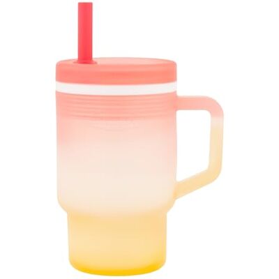 INFANTINO My 1st Tumbler, Tasse en Silicone de 255 ml avec Paille et Poignée, Tasse Bébé Résistante aux Fuites pour les Déplacements, Biberon de Transition Sans BPA, Sunset Kiss - Publicité INFANTINO My 1st Tumbler, Tasse en Silicone de 255 ml avec Paille et Poignée, Tasse Bébé Résistante aux Fuites pour les Déplacements, Biberon de Transition Sans BPA, Sunset Kiss - Publicité