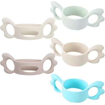 CVDYWDJIE Paquet De 5 Poignées De Biberon, Poignées De Biberon En Silicone, Poignées De Biberon Durables, Accessoires De Biberon, Réutilisables - Publicité CVDYWDJIE Paquet De 5 Poignées De Biberon, Poignées De Biberon En Silicone, Poignées De Biberon Durables, Accessoires De Biberon, Réutilisables - Publicité