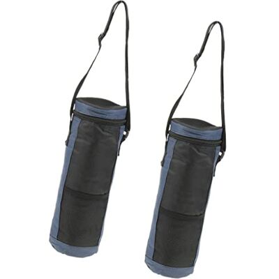 T TOOYFUL 2 Pièces Porte-Bouteille Isotherme en Tissu Oxford Sac de Transport pour Bouteille d'Eau avec Fonction Rafraîchissante - Publicité T TOOYFUL 2 Pièces Porte-Bouteille Isotherme en Tissu Oxford Sac de Transport pour Bouteille d'Eau avec Fonction Rafraîchissante - Publicité