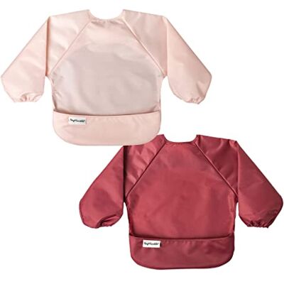 Tiny Twinkle Baby-Lätzchenschürze, wasserdicht, langärmlig, mit Tasche, wiederverschließbar, für die Reise, 2-4 Jahre 2er-Pack - Publicité Tiny Twinkle Baby-Lätzchenschürze, wasserdicht, langärmlig, mit Tasche, wiederverschließbar, für die Reise, 2-4 Jahre 2er-Pack - Publicité