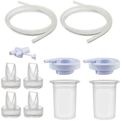 Maymom pièces de tire-lait compatibles avec Ameda Purely Yours et MYA Joy, incluant capuchon supérieur, membrane en silicone, valve à bec de canard, tuyau et adaptateur - Publicité Maymom pièces de tire-lait compatibles avec Ameda Purely Yours et MYA Joy, incluant capuchon supérieur, membrane en silicone, valve à bec de canard, tuyau et adaptateur - Publicité