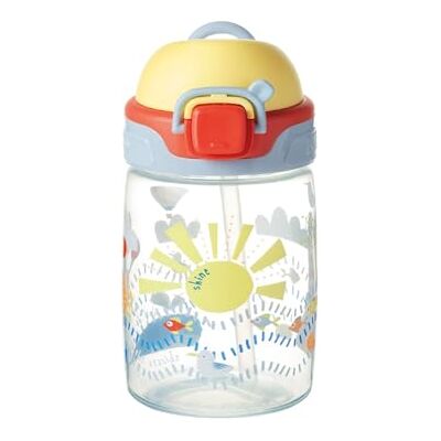 Nuby Super Straw Bouteille d'eau - Tasse antidébordement pour tout-petits 360ml - Publicité Nuby Super Straw Bouteille d'eau - Tasse antidébordement pour tout-petits 360ml - Publicité