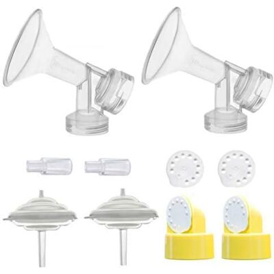 Maymom Kit de Protège-seins pour des pompes de Medela Freestyle (bride de 15 mm) - Publicité Maymom Kit de Protège-seins pour des pompes de Medela Freestyle (bride de 15 mm) - Publicité