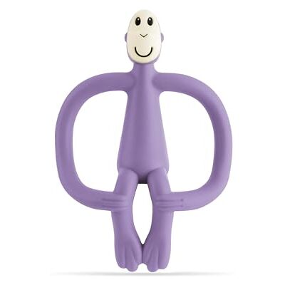 Matchstick Monkey , Original Teether & Gel Applicator, Antimicrobial Silicone Teething Toys for Baby, Easy to Grip, BPA Free, 3 Months Old+, 10.5 cm Purple Monkey - Publicité Matchstick Monkey , Original Teether & Gel Applicator, Antimicrobial Silicone Teething Toys for Baby, Easy to Grip, BPA Free, 3 Months Old+, 10.5 cm Purple Monkey - Publicité