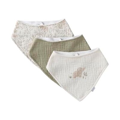 VERTBAUDET Lot de 3 Bavoirs Bébé Bandanas Réglables Babylone TU - Publicité VERTBAUDET Lot de 3 Bavoirs Bébé Bandanas Réglables Babylone TU - Publicité