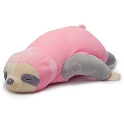 Nuffeldöns Coussin de nuque en forme de paresseux Coussin d'allaitement pour enfants Très doux et moelleux (rose, 80) - Publicité Nuffeldöns Coussin de nuque en forme de paresseux Coussin d'allaitement pour enfants Très doux et moelleux (rose, 80) - Publicité