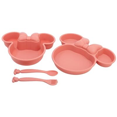 Stor Set Vaisselle Bébé Minnie Mouse Disney Assiette Bol et Couverts en Plastique Compatible Micro-ondes Sans BPA 10 Mois - Publicité Stor Set Vaisselle Bébé Minnie Mouse Disney Assiette Bol et Couverts en Plastique Compatible Micro-ondes Sans BPA 10 Mois - Publicité