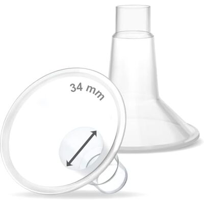 Maymom boucliers MyFit 34 mm, compatibles avec tire-lait Medela (PersonalFit, Freestyle, Harmony, Maxi), compatibles avec connecteur Flex et connecteurs large/étroit col, lot de 2 - Publicité Maymom boucliers MyFit 34 mm, compatibles avec tire-lait Medela (PersonalFit, Freestyle, Harmony, Maxi), compatibles avec connecteur Flex et connecteurs large/étroit col, lot de 2 - Publicité