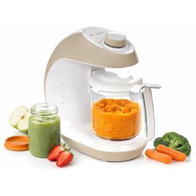 Jane Jané Chefkiss, Robot Cuiseur Bébé, 7 en 1 Multifonction, Cuisson Vapeur, Stérilise, Réchauffe, Décongèle, Mixeur, Nettoyage Automatique - Publicité Jane Jané Chefkiss, Robot Cuiseur Bébé, 7 en 1 Multifonction, Cuisson Vapeur, Stérilise, Réchauffe, Décongèle, Mixeur, Nettoyage Automatique - Publicité