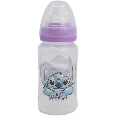 Stor BOUTEILLE EN SILICONE POUR BÉBÉ 236,8 gram Tétine 3 positions Stitch CUDDLE ME - Publicité Stor BOUTEILLE EN SILICONE POUR BÉBÉ 236,8 gram Tétine 3 positions Stitch CUDDLE ME - Publicité