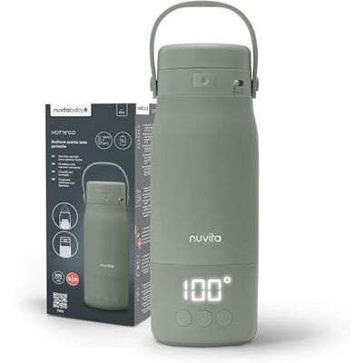 Nuvita 1190 Chauffe Biberon 500 ml – Chauffe-biberon sans fil avec batterie rechargeable, 3 températures sélectionnables 37 °C/55 °C/100 °C, maintient au chaud jusqu'à 12 heures - Publicité Nuvita 1190 Chauffe Biberon 500 ml – Chauffe-biberon sans fil avec batterie rechargeable, 3 températures sélectionnables 37 °C/55 °C/100 °C, maintient au chaud jusqu'à 12 heures - Publicité