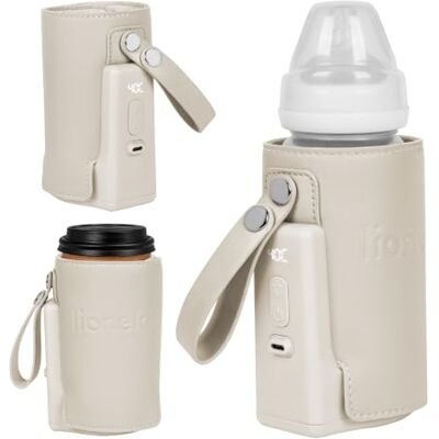 lionelo Thermup Go Plus Chauffe-Biberon Portable, 5 Températures, 38-50°C Sans fil, jusqu’à 8 h d’autonomie, USB-C, écran LCD, large bande auto-agrippante, silencieux, biberons 52-70 mm, Beige Calme - Publicité lionelo Thermup Go Plus Chauffe-Biberon Portable, 5 Températures, 38-50°C Sans fil, jusqu’à 8 h d’autonomie, USB-C, écran LCD, large bande auto-agrippante, silencieux, biberons 52-70 mm, Beige Calme - Publicité