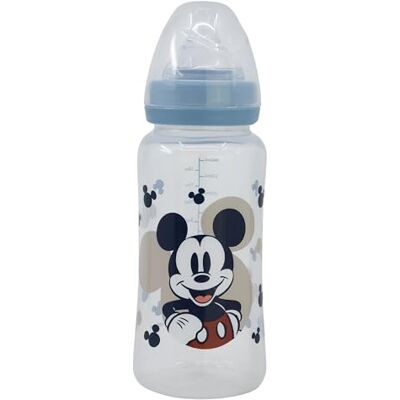 Stor Biberon Col Large 360ml Mickey Mouse Tétine Silicone 3 Positions avec Anses Anti Colique Disney Baby 0 Mois Sans BPA - Publicité Stor Biberon Col Large 360ml Mickey Mouse Tétine Silicone 3 Positions avec Anses Anti Colique Disney Baby 0 Mois Sans BPA - Publicité