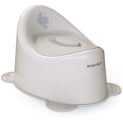 BABYLON Snail Pot Enfant avec couvercle, pot bebe toilette dès 1 an, Gris - Publicité BABYLON Snail Pot Enfant avec couvercle, pot bebe toilette dès 1 an, Gris - Publicité