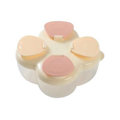 MISUVRSE Boîte de rangement portable pour lait, 4 compartiments individuels, couvercle verrouillable pour voyage, parents, amateurs de fitness, boîte de rangement pour lait de bébé - Publicité MISUVRSE Boîte de rangement portable pour lait, 4 compartiments individuels, couvercle verrouillable pour voyage, parents, amateurs de fitness, boîte de rangement pour lait de bébé - Publicité