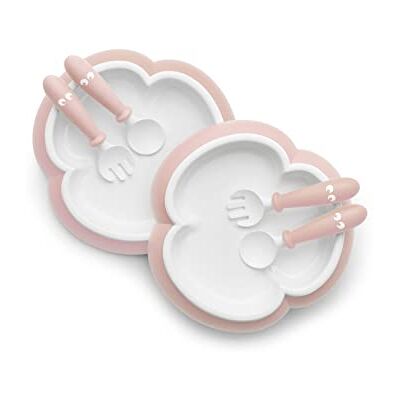 BabyBjörn Assiette, Cuillère et Fourchette pour Bébé, 2 ensembles, Rose Pastel - Publicité BabyBjörn Assiette, Cuillère et Fourchette pour Bébé, 2 ensembles, Rose Pastel - Publicité