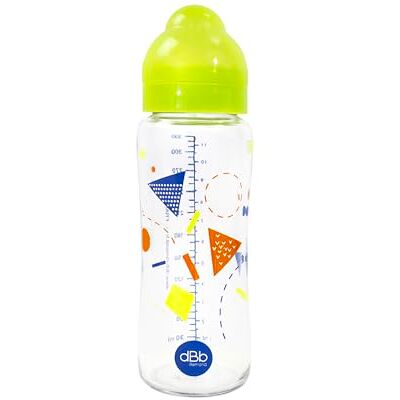dBb Remond Biberon Large Ouverture 330 ml en Verre, Fabriqué en France, Vert - Publicité dBb Remond Biberon Large Ouverture 330 ml en Verre, Fabriqué en France, Vert - Publicité