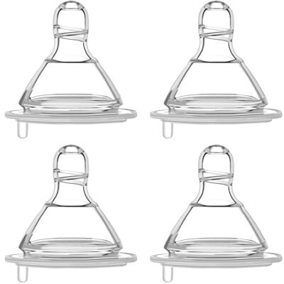 Maymom tétines en silicone 2e génération débit moyen, lot de 4, compatibles avec biberons Spectra, Motif Luna et col large - Publicité Maymom tétines en silicone 2e génération débit moyen, lot de 4, compatibles avec biberons Spectra, Motif Luna et col large - Publicité
