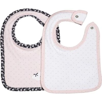 Sauthon Bavoirs lot de 2 en coton Rose - Publicité Sauthon Bavoirs lot de 2 en coton Rose - Publicité