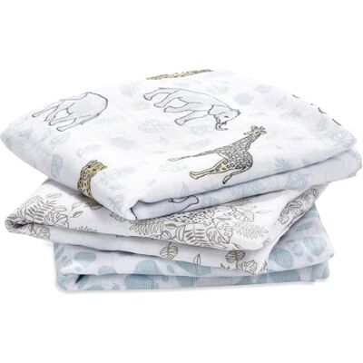 aden + anais Musy-Langes prélavés en Mousseline 100% Coton, Lot de 3 Langes absorbants, Bébé Garçon, Bébé Fille, Pratiques, Très Doux, Respirants, 70x70cm, Imprimé Jungle - Publicité aden + anais Musy-Langes prélavés en Mousseline 100% Coton, Lot de 3 Langes absorbants, Bébé Garçon, Bébé Fille, Pratiques, Très Doux, Respirants, 70x70cm, Imprimé Jungle - Publicité