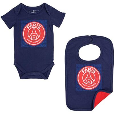 PSG Lot Body + Bavoir bébé Collection Officielle Paris Saint Germain 6 Mois - Publicité PSG Lot Body + Bavoir bébé Collection Officielle Paris Saint Germain 6 Mois - Publicité