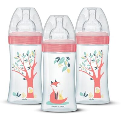 Biberon DODIE EB20 - 270 ml, Tétine plate, Rose - Biberon bébé - Publicité Biberon DODIE EB20 - 270 ml, Tétine plate, Rose - Biberon bébé - Publicité