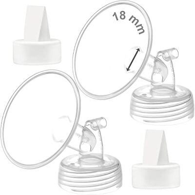 Maymom flasque 18 mm avec valve à bec de canard, compatibles avec S1 S2 9 Plus, accessoire compatible, non original - Publicité Maymom flasque 18 mm avec valve à bec de canard, compatibles avec S1 S2 9 Plus, accessoire compatible, non original - Publicité