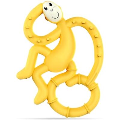 Matchstick Monkey , Antimicrobial Silicone Teether, Easy To Grip, BPA Free, 3 Months Old plus, 10 cm, Yellow Mini Monkey - Publicité Matchstick Monkey , Antimicrobial Silicone Teether, Easy To Grip, BPA Free, 3 Months Old plus, 10 cm, Yellow Mini Monkey - Publicité