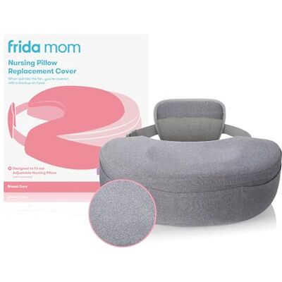 Frida Mom Housse de Coussin d'allaitement, Facile à Nettoyer, Tissu Doux, Lavable en Machine, Gris - Publicité Frida Mom Housse de Coussin d'allaitement, Facile à Nettoyer, Tissu Doux, Lavable en Machine, Gris - Publicité