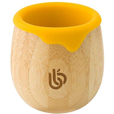 bamboo bamboo Tasse en bambou pour enfants Tasse de 150 ml à couvercle ouvert avec manchon en silicone, pour les enfants en bas âge qui favorise le sevrage, les aptitudes à boire et la motricité orale (Jaune) - Publicité bamboo bamboo Tasse en bambou pour enfants Tasse de 150 ml à couvercle ouvert avec manchon en silicone, pour les enfants en bas âge qui favorise le sevrage, les aptitudes à boire et la motricité orale (Jaune) - Publicité
