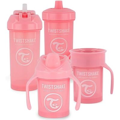 Twistshake Baby Sippy Cup Set 4 Pieces 1 x 360 Cup 1 x Mini Cup 1 x Straw Cup 1 x Kid Cup Baby Drinking Cup Leak-Proof Baby Water Bottles BPA-Free Leak-proof Cup 4+ Months Pink - Publicité Twistshake Baby Sippy Cup Set 4 Pieces 1 x 360 Cup 1 x Mini Cup 1 x Straw Cup 1 x Kid Cup Baby Drinking Cup Leak-Proof Baby Water Bottles BPA-Free Leak-proof Cup 4+ Months Pink - Publicité