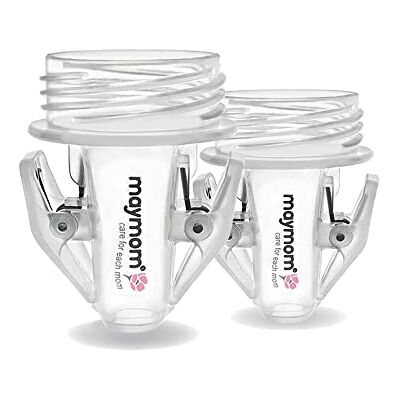 Maymom adaptateurs pour sacs de conservation du lait maternel, compatibles avec Avent et S1 S2 à col large, matériau transparent sans BPA, stérilisation à l’eau bouillante - Publicité Maymom adaptateurs pour sacs de conservation du lait maternel, compatibles avec Avent et S1 S2 à col large, matériau transparent sans BPA, stérilisation à l’eau bouillante - Publicité