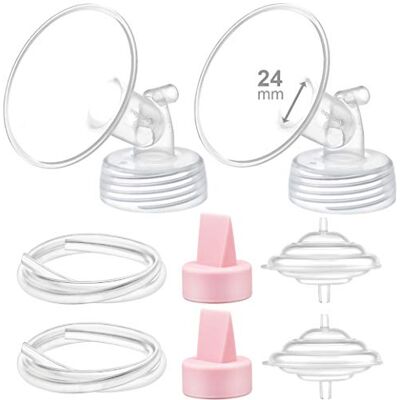 Maymom pièce de tire-lait compatible avec S1, S2 et 9 Plus, téterelle avec valve bec de canard, accessoire compatible non original, 24 mm - Publicité Maymom pièce de tire-lait compatible avec S1, S2 et 9 Plus, téterelle avec valve bec de canard, accessoire compatible non original, 24 mm - Publicité