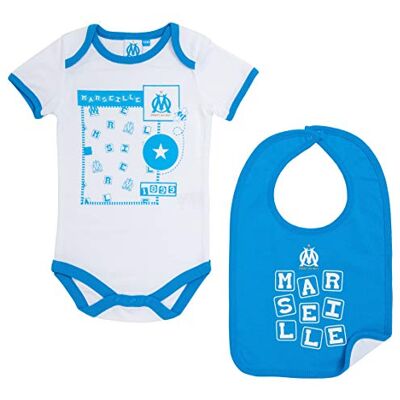 OLYMPIQUE DE MARSEILLE Ensemble Body + Bavoir Om Collection Officielle Taille Bébé 18 Mois - Publicité OLYMPIQUE DE MARSEILLE Ensemble Body + Bavoir Om Collection Officielle Taille Bébé 18 Mois - Publicité