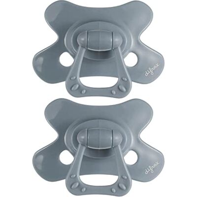 Difrax Tétine 18 Mois et Plus– Sucette Naissance avec Tétine Silicone – 18+ Facile à Accepter un Apport Optimal d'Air – Tutute Bébé 18-36 Mois – Gris Pierre – 2 Pièces - Publicité Difrax Tétine 18 Mois et Plus– Sucette Naissance avec Tétine Silicone – 18+ Facile à Accepter un Apport Optimal d'Air – Tutute Bébé 18-36 Mois – Gris Pierre – 2 Pièces - Publicité