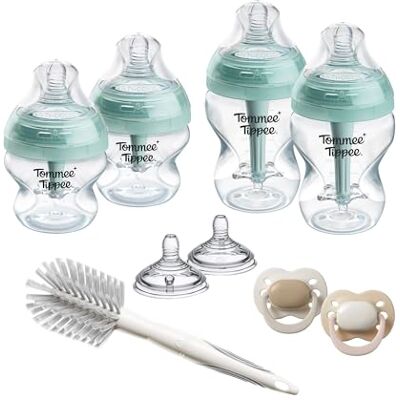 Tommee Tippee TT Kit de Démarrage Nouveau-nés Anti-colique Avancé, Biberons 150 ml et 260 ml avec tétine à débit lent et extra-lent,2 Tétines imitant la forme du sein maternel à débit moyen, anti-colique ventilée - Publicité Tommee Tippee TT Kit de Démarrage Nouveau-nés Anti-colique Avancé, Biberons 150 ml et 260 ml avec tétine à débit lent et extra-lent,2 Tétines imitant la forme du sein maternel à débit moyen, anti-colique ventilée - Publicité