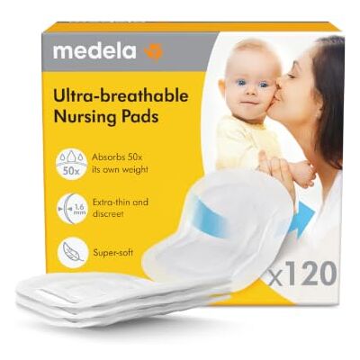 Medela Coussin d'allaitement ultra respirant 120 points, très absorbant, respirant et discret pour un port confortable - Publicité Medela Coussin d'allaitement ultra respirant 120 points, très absorbant, respirant et discret pour un port confortable - Publicité