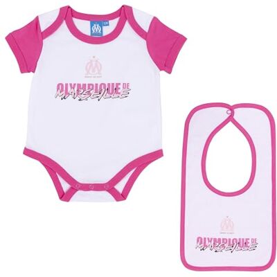 OLYMPIQUE DE MARSEILLE Body Bavoir bébé Fille Om Collection Officielle 3 Mois - Publicité OLYMPIQUE DE MARSEILLE Body Bavoir bébé Fille Om Collection Officielle 3 Mois - Publicité